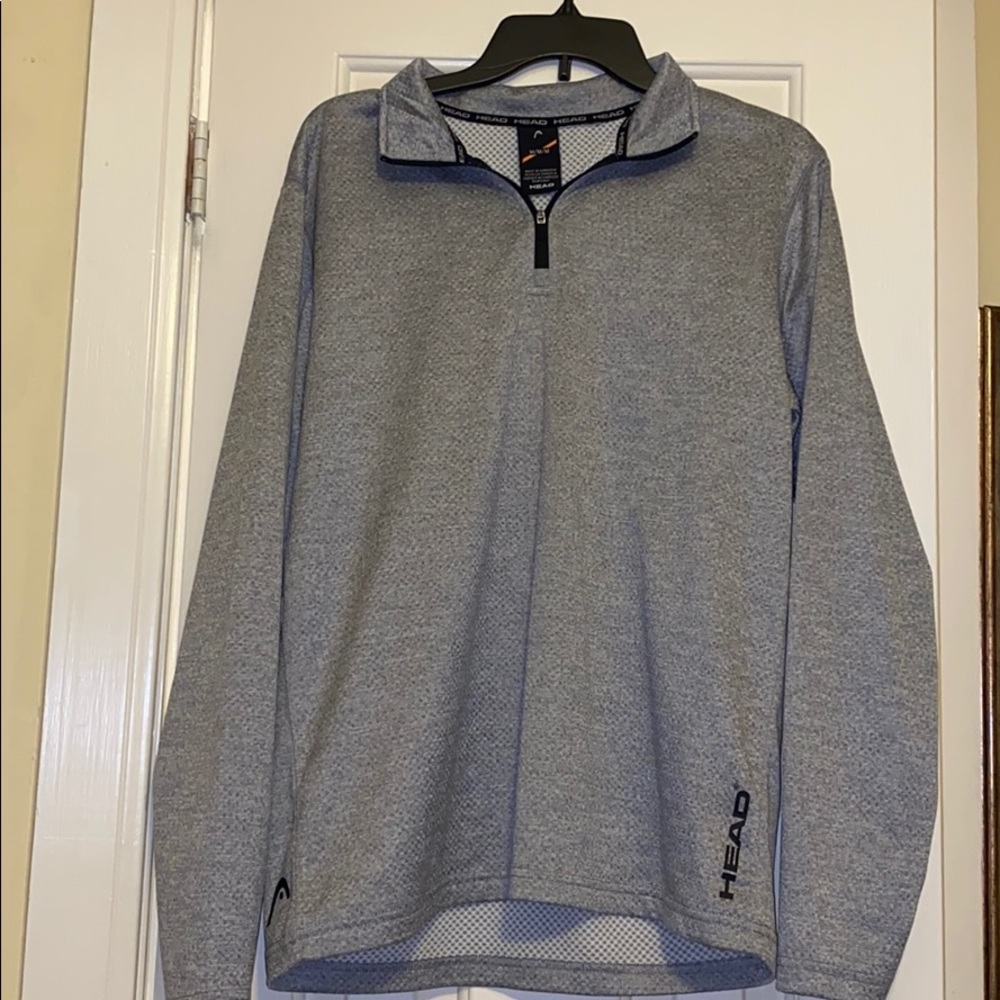 Grey fleece sweatshirt